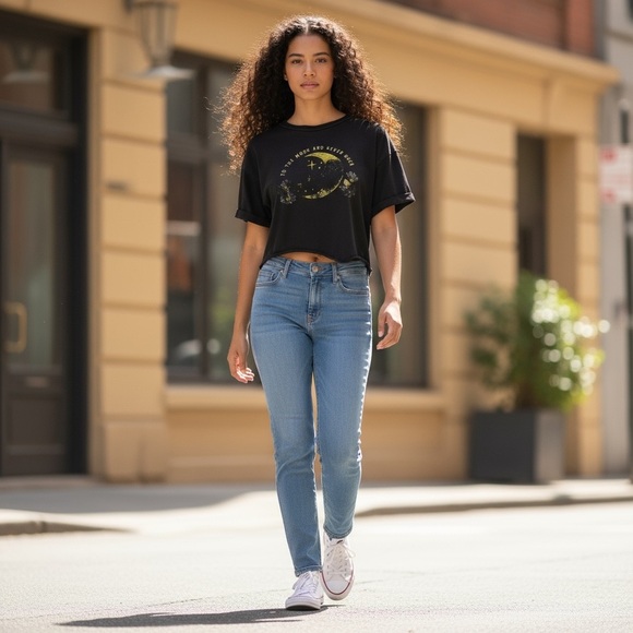 Obsessive Love Black Graphic Tee To The Moon And Back - Picture 14 of 14